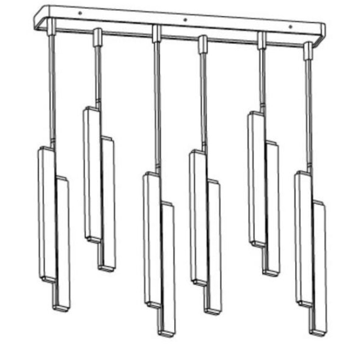 AM09070 Kori Icicles Linear Pendant