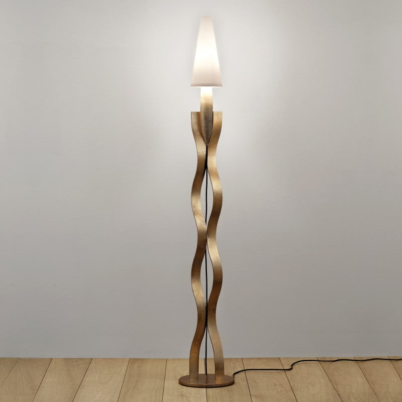 RM110 GOLD LEAF FLOOR LAMP