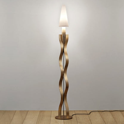 RM110 GOLD LEAF FLOOR LAMP