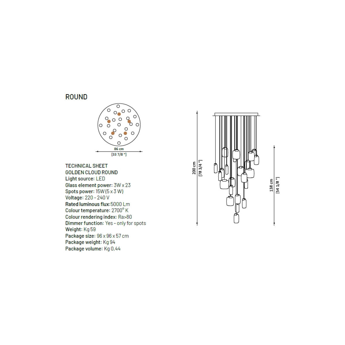 SJ2071 Sugar Chandelier