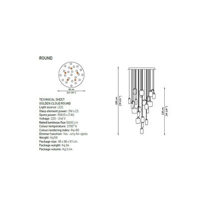SJ2071 Sugar Chandelier