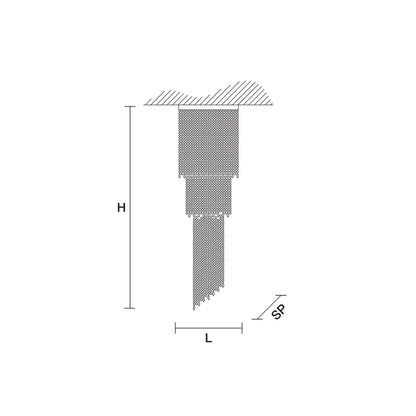 SJ2139 IMPERIO CEILING CHANDELIER