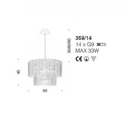 SJ2159 ROMA CHANDELIER