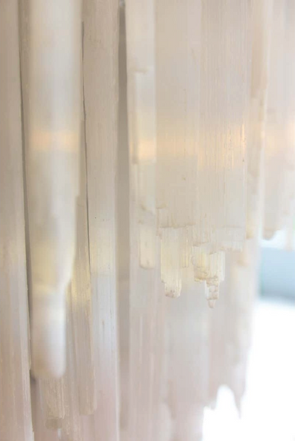 EF2202 SELENITE ROCK CRYSTAL CHANDELIER