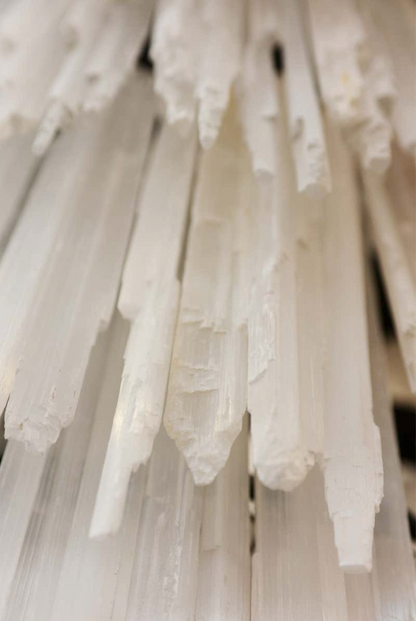 EF2202 SELENITE ROCK CRYSTAL CHANDELIER