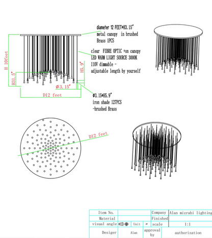 QZ0812 BELL DROP CHANDELIER