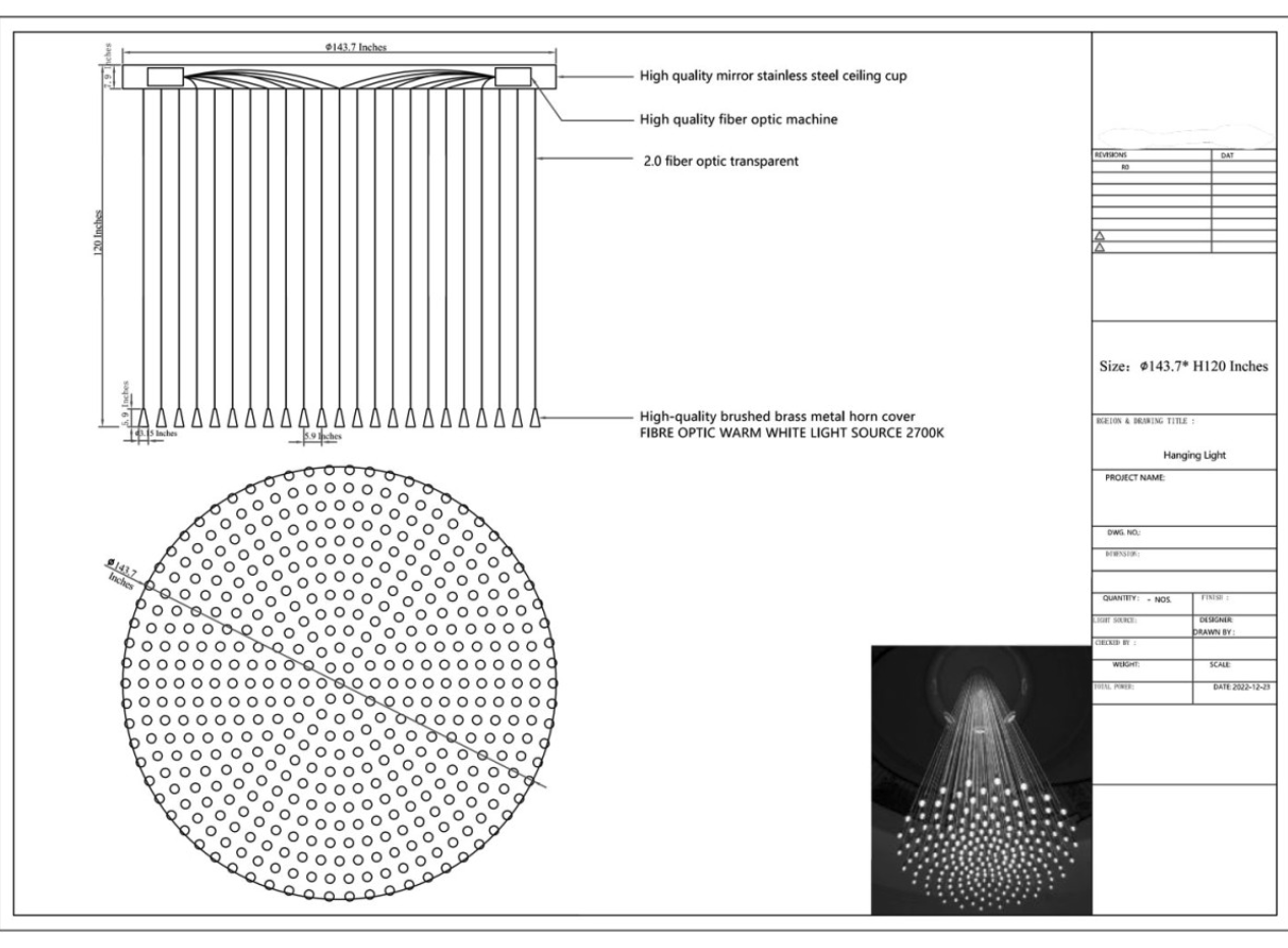 QZ0812 BELL DROP CHANDELIER