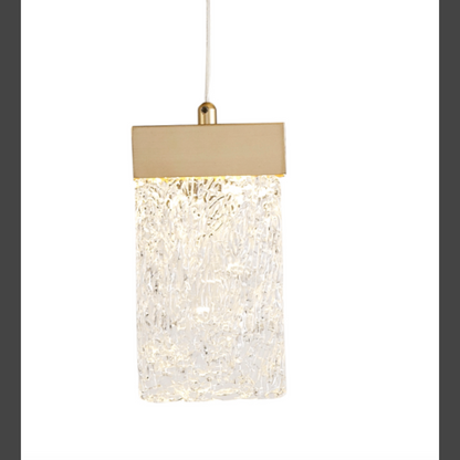 QZ2303 STOCKHOLM CRYSTALLIZED ICE GLASS SUSPENDED CHANDELIER
