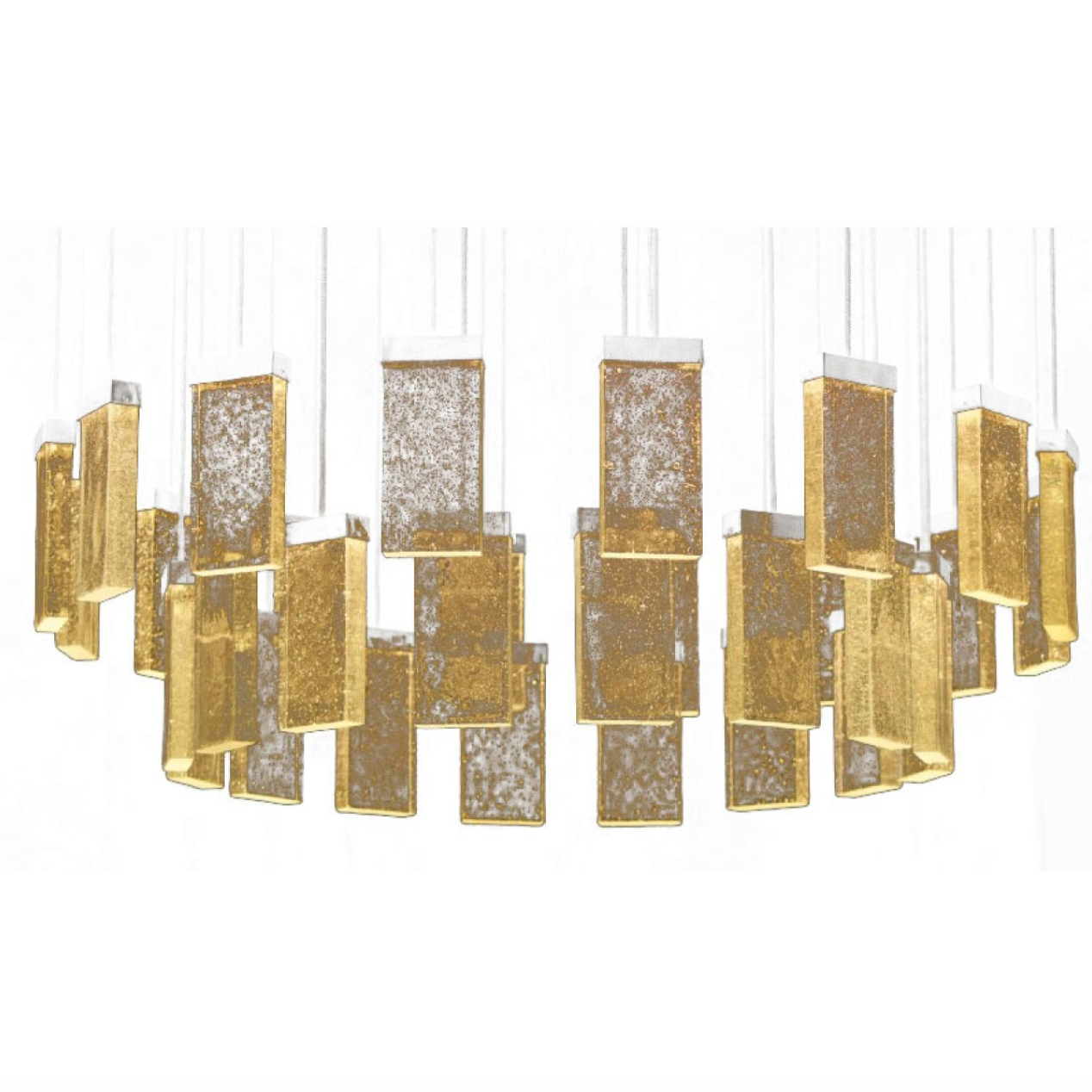 QZ2304 GRAND CRU HAND MADE GLASS RING PENDANT CHANDELIER
