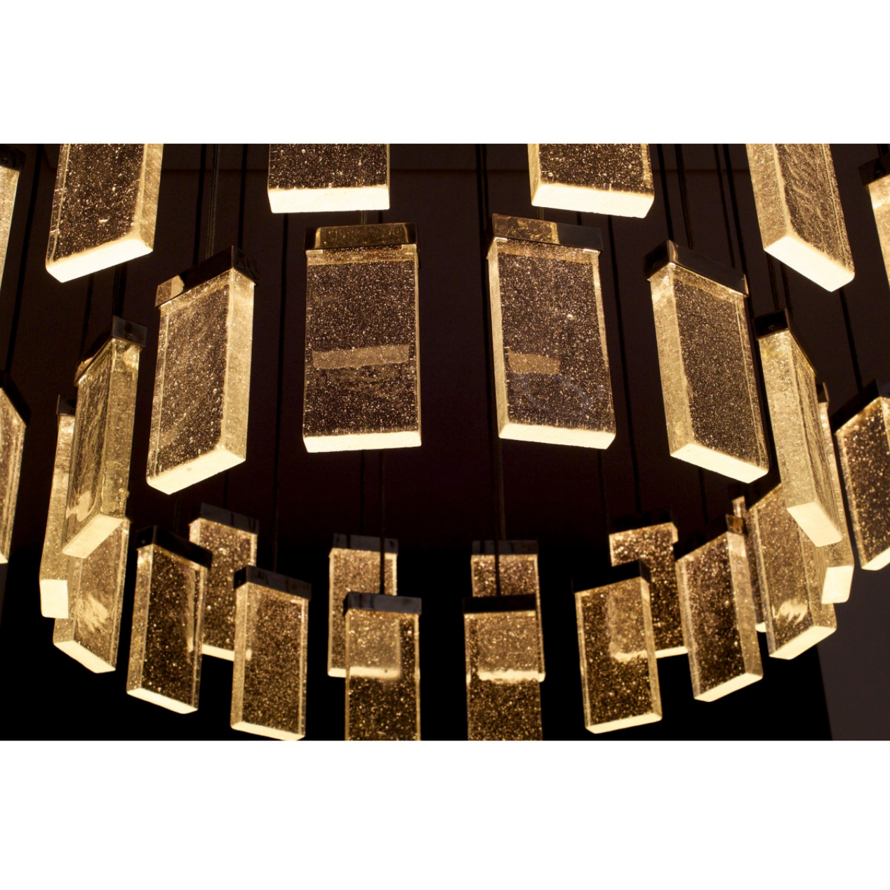 QZ2304 GRAND CRU HAND MADE GLASS RING PENDANT CHANDELIER