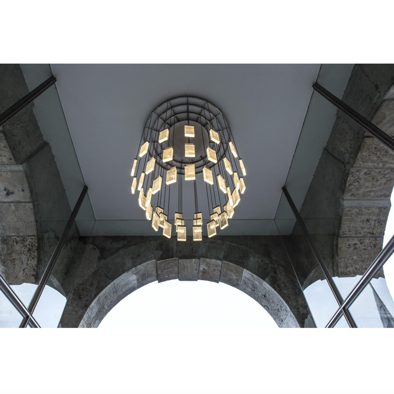 QZ2304 GRAND CRU HAND MADE GLASS RING PENDANT CHANDELIER