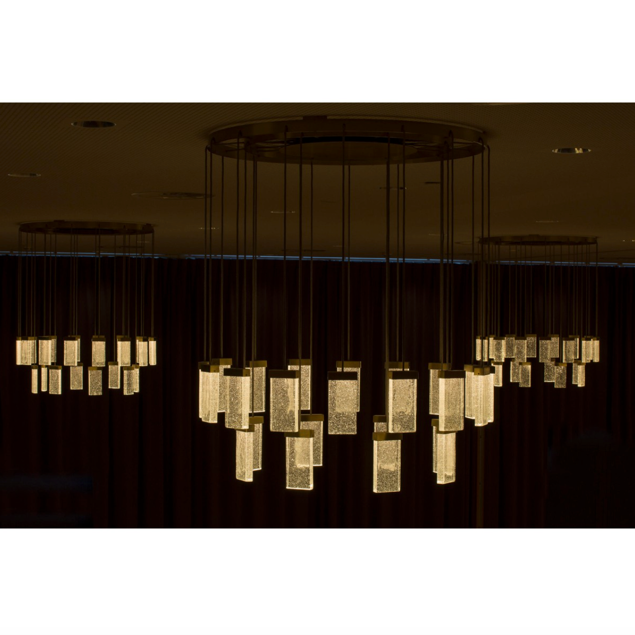 QZ2304 GRAND CRU HAND MADE GLASS RING PENDANT CHANDELIER