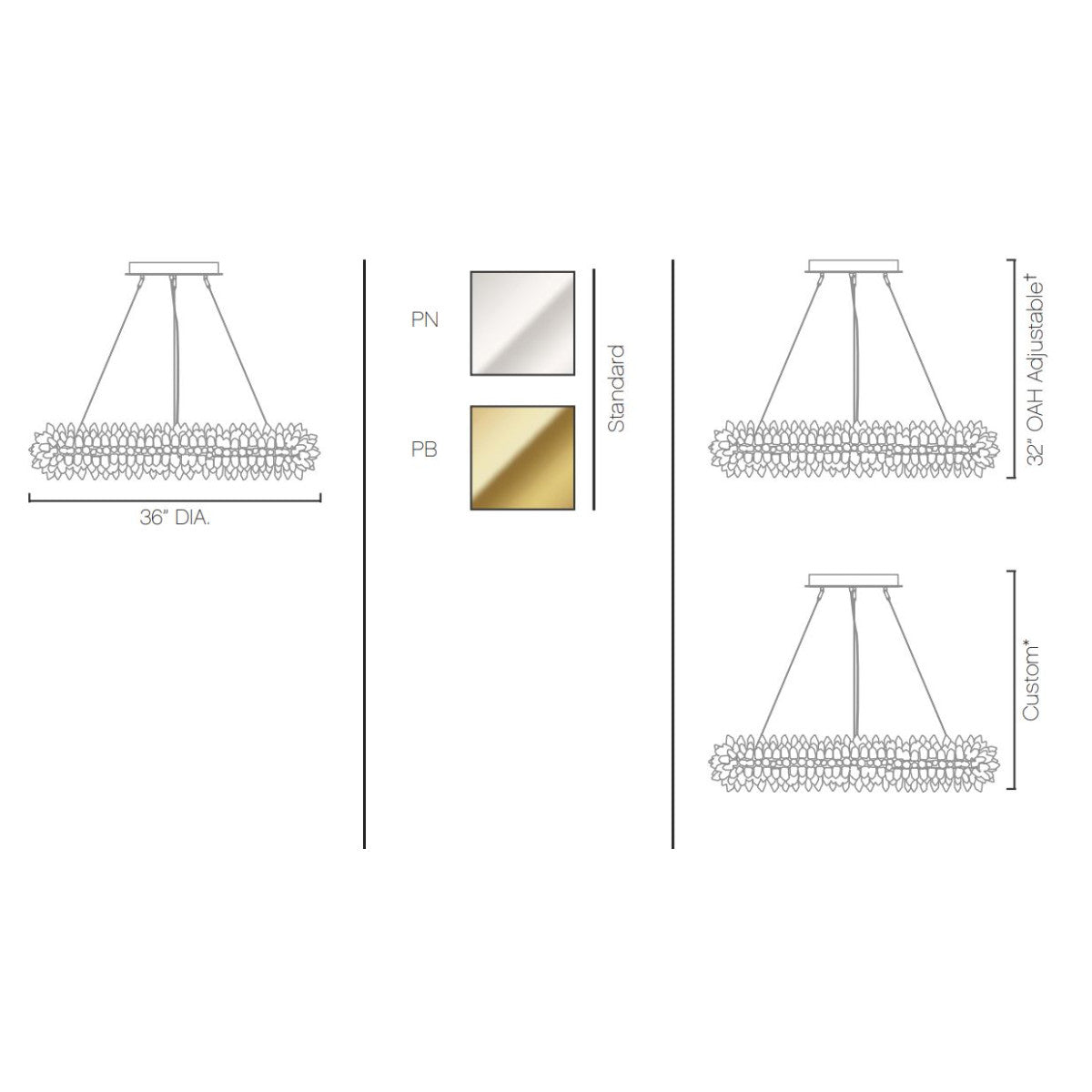 WM2127 Roxi Chandelier 48
