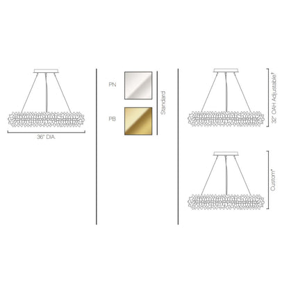 WM2127 Roxi Chandelier 48