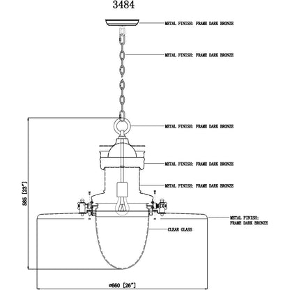 WM536 Station Light Pendant