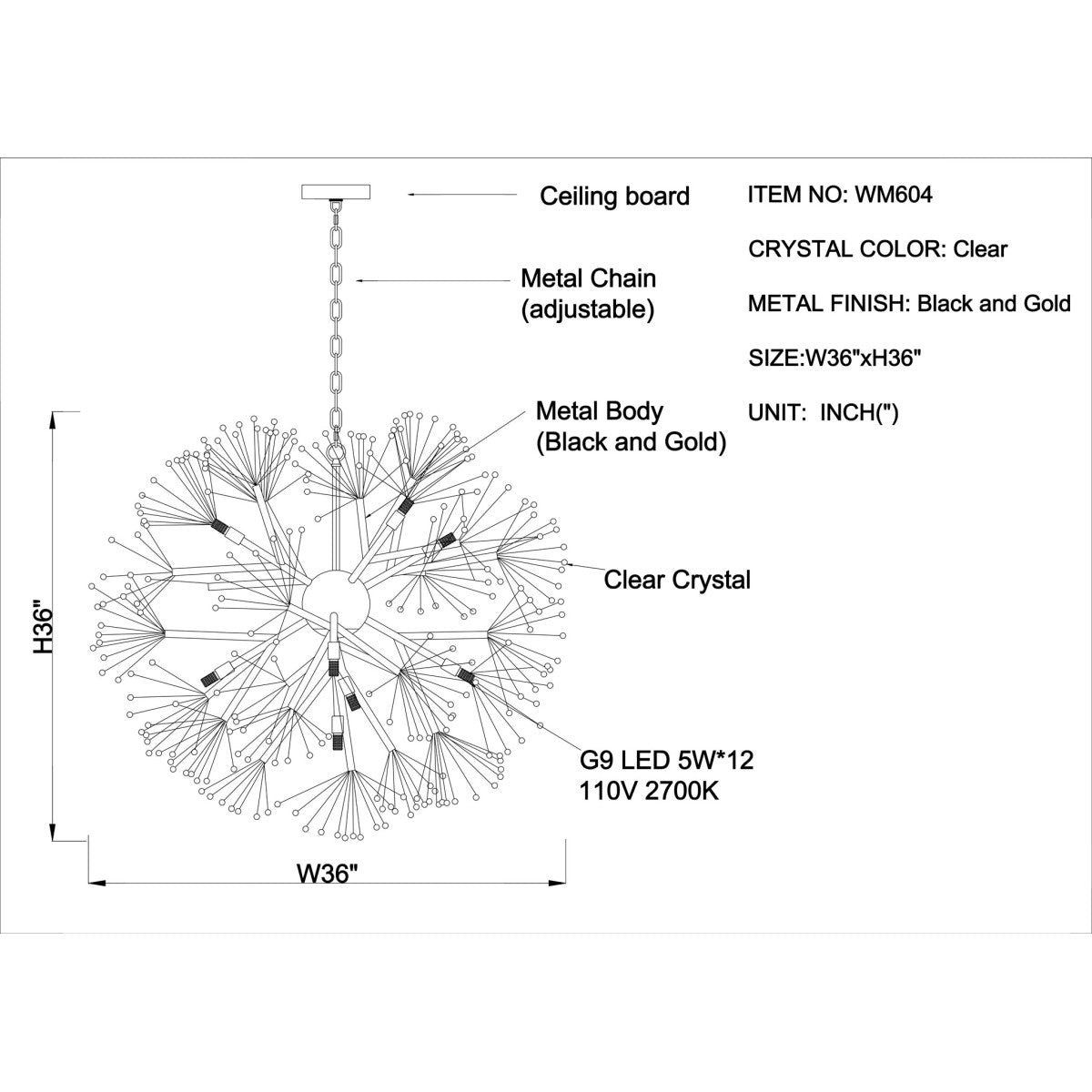 WM604 Spherical Light