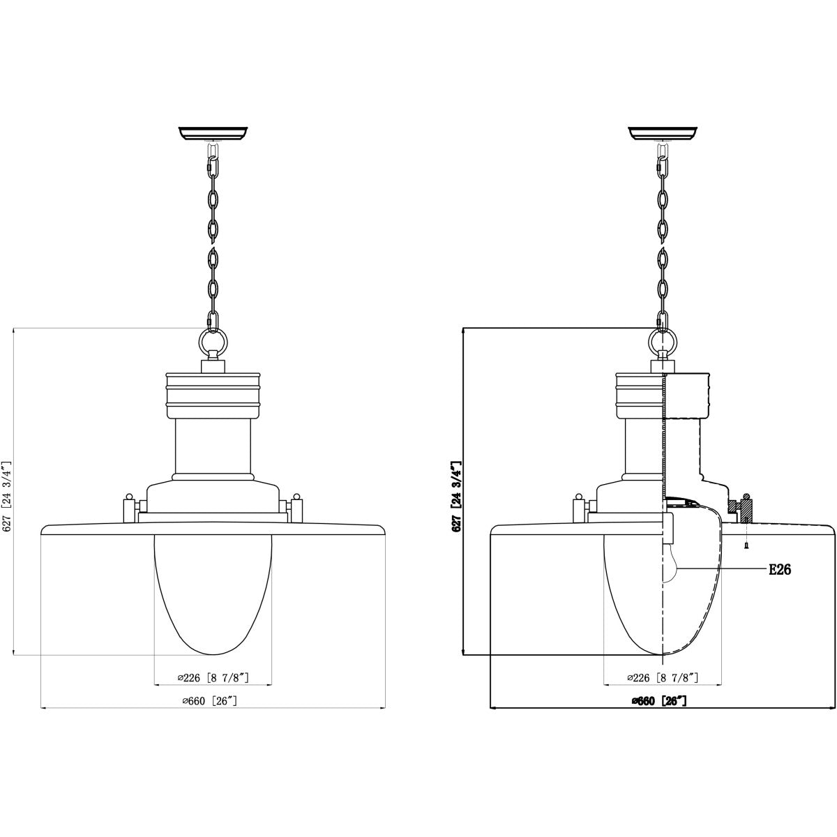 WM536 Station Light Pendant