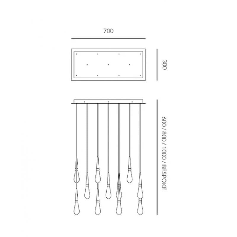 AK4002 SKINNY RAIN RECTANGULAR