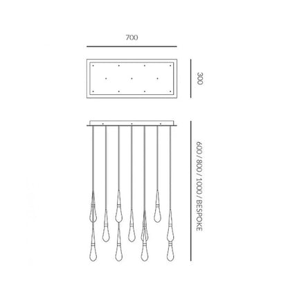 AK4002 SKINNY RAIN RECTANGULAR