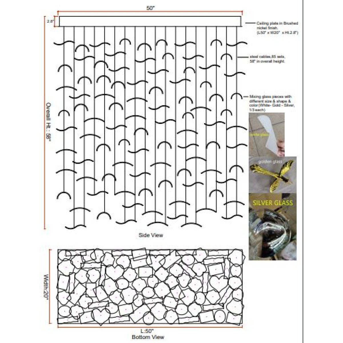 AL0128 Leaf Lampadario