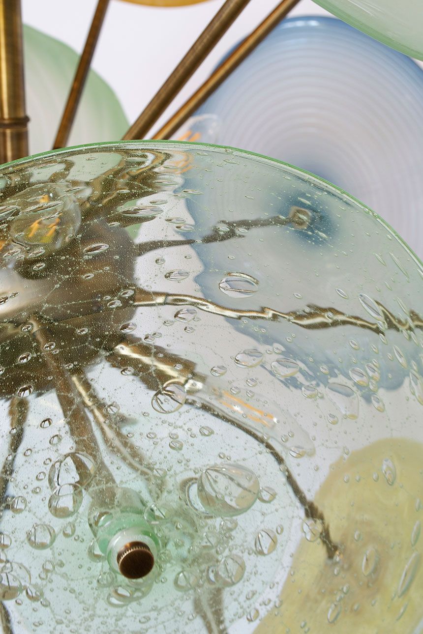 AM2213 ORBITAL LENSES CHANDELIER