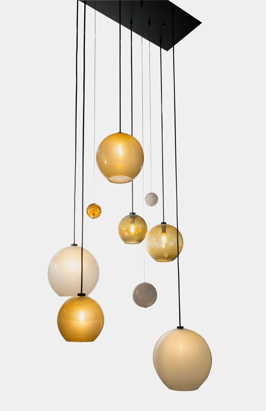 AM2221 SILVER LINEN CHANDELIER