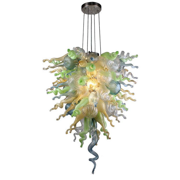 AM2235 ANGEL MURANO GLASS CHANDELIER