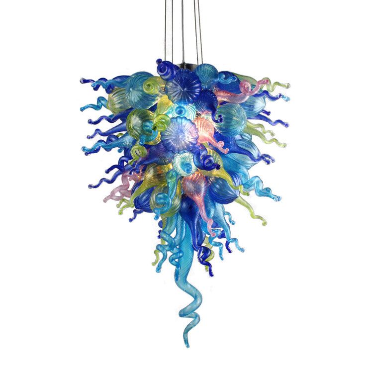 AM2235 ANGEL MURANO GLASS CHANDELIER