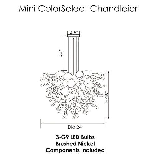 AM2235 ANGEL MURANO GLASS CHANDELIER