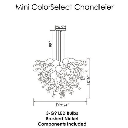 AM2235 ANGEL MURANO GLASS CHANDELIER