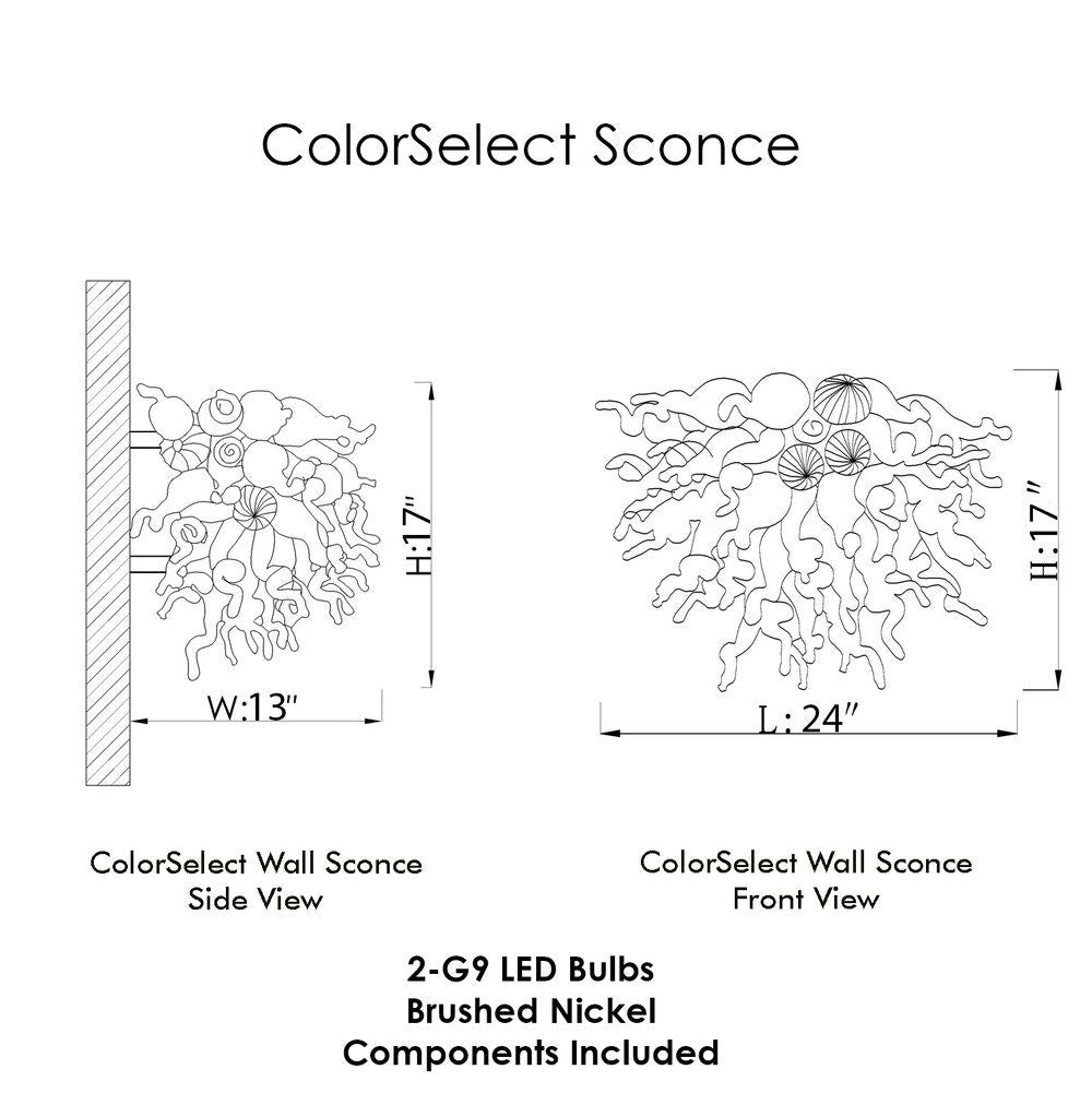 AM2236 MINI MURANO GLASS SCONCE