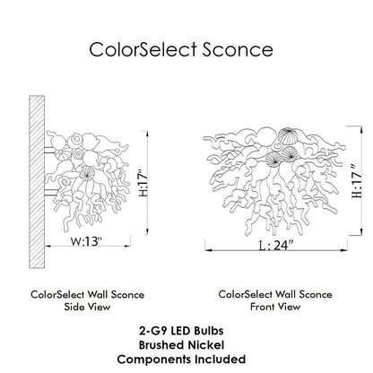 AM2236 MINI MURANO GLASS SCONCE