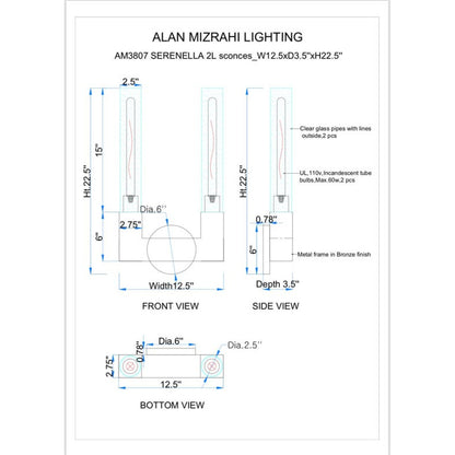 AM803W Palisades Sconces