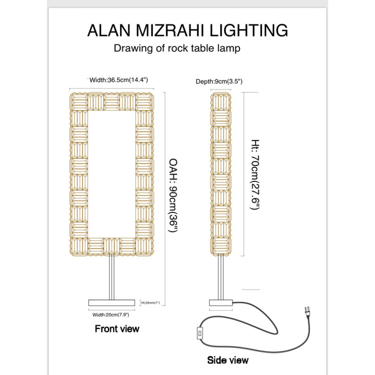 AM7449 Rock Sconces
