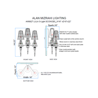 AM8827 Lula Sconces