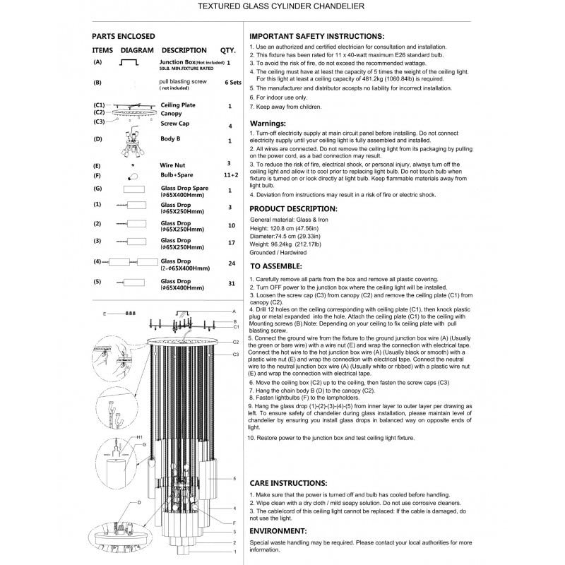 DV2060 GLASS TUBE
