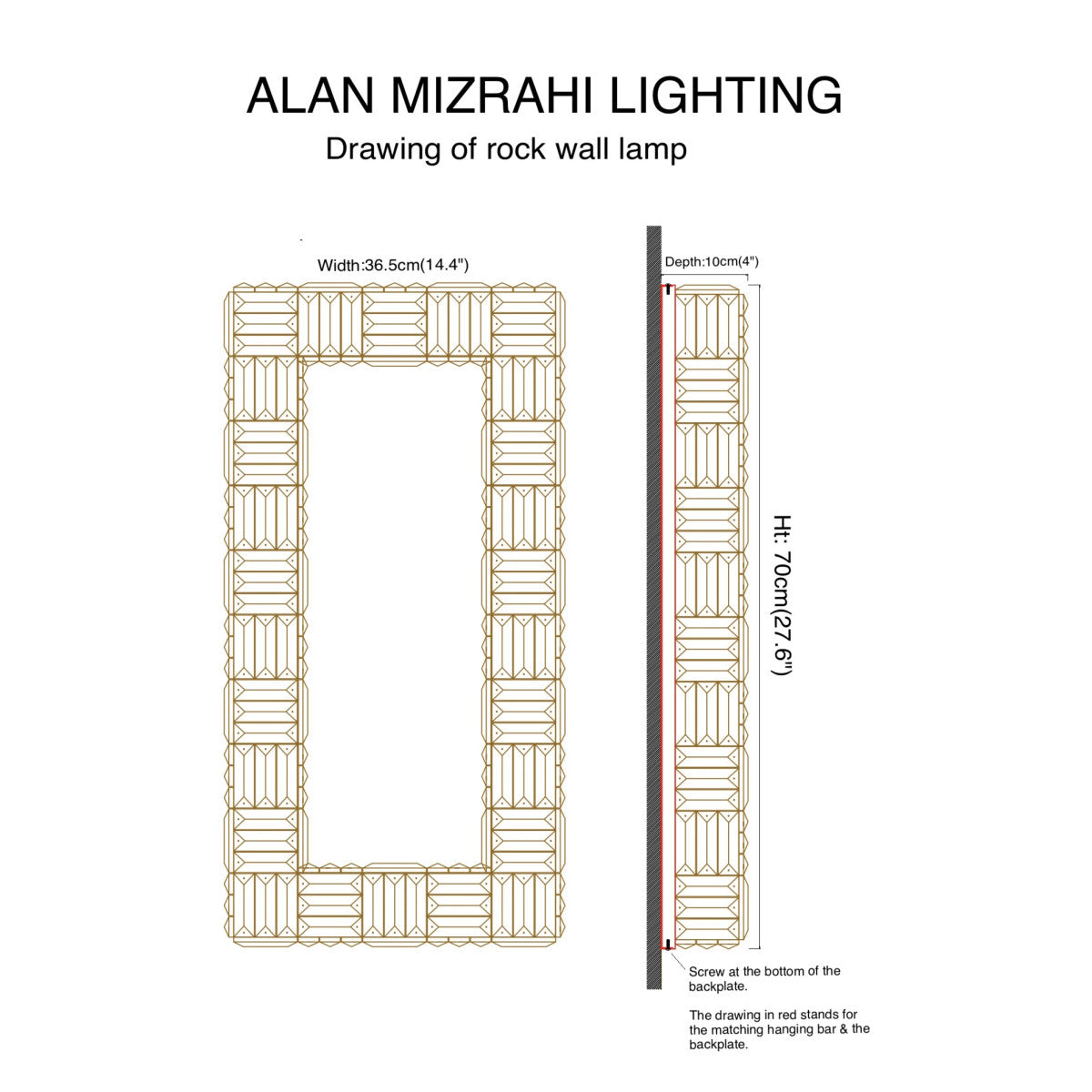 AM7449 Rock Sconces