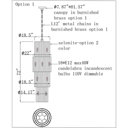 IQ2876 Sahara Chandelier