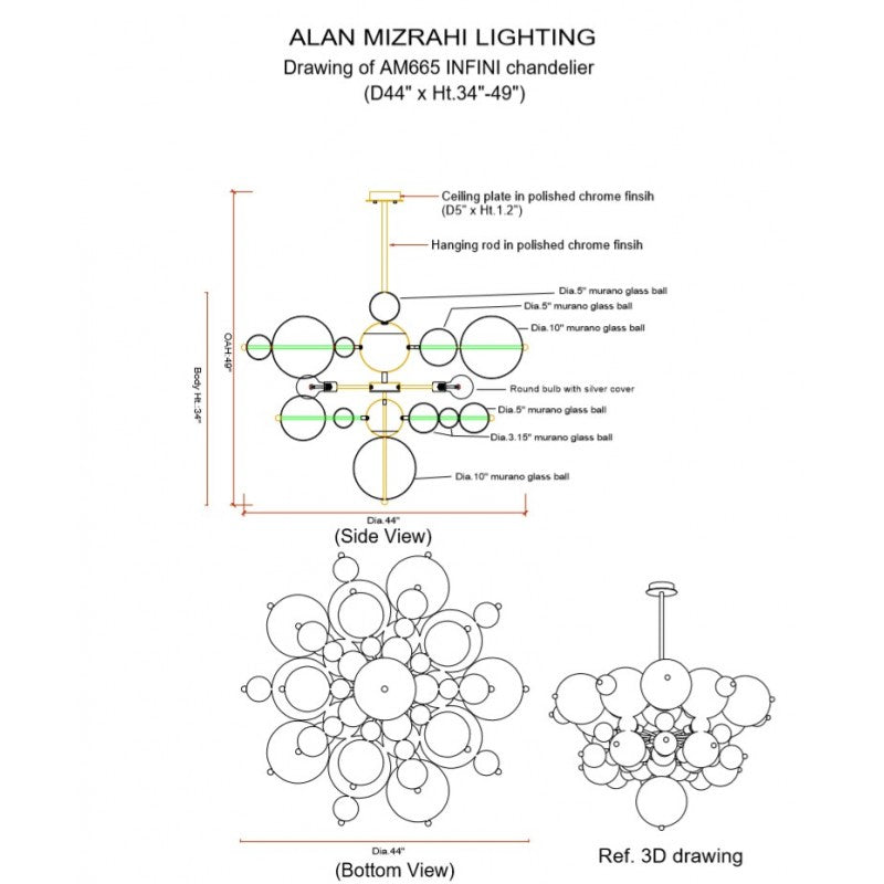 JR1989 INFINI CHANDELIER