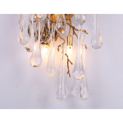 QZ315 Aqua Branch Sconces