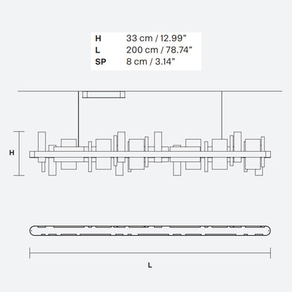 MV3031 Honice Chandelier