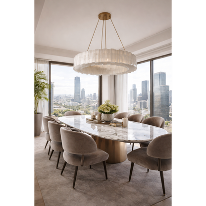 PS1078 Marackesh Selenite Chandelier