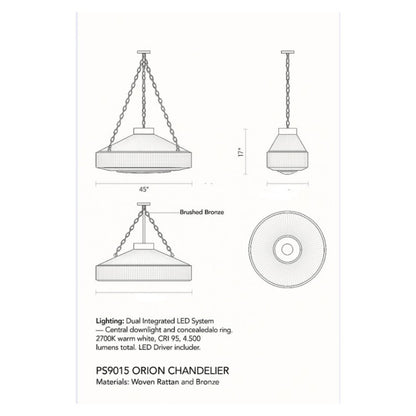 PS9015 Orion Chandelier