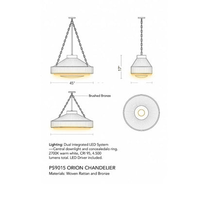 PS9015 Orion Chandelier