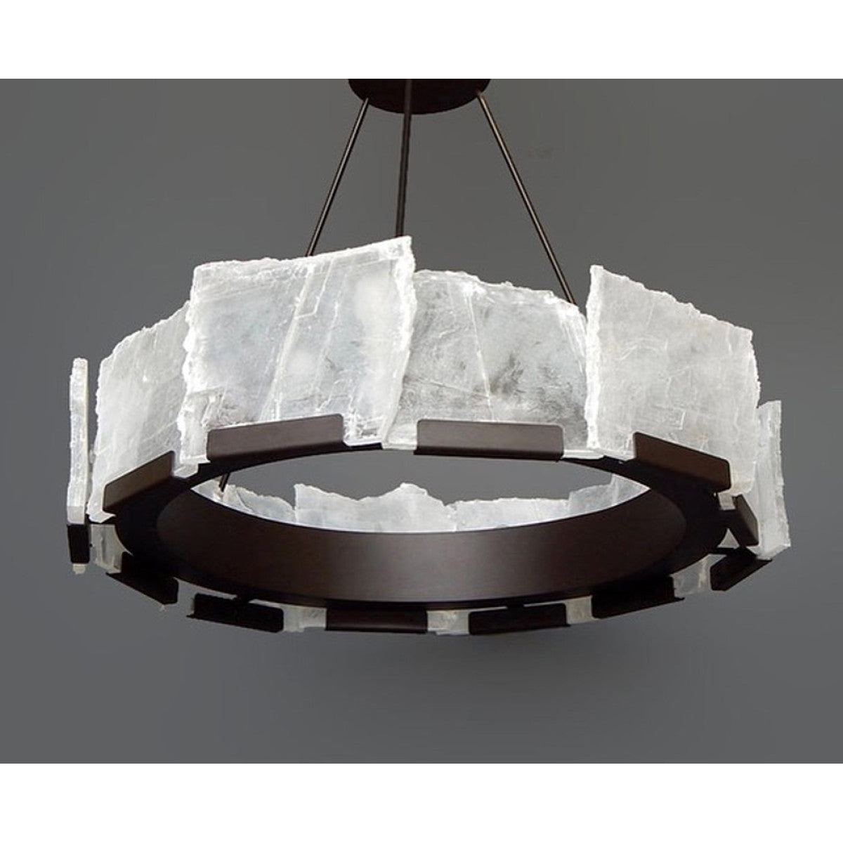 QZ1205 Halo Titan Selenite Rock