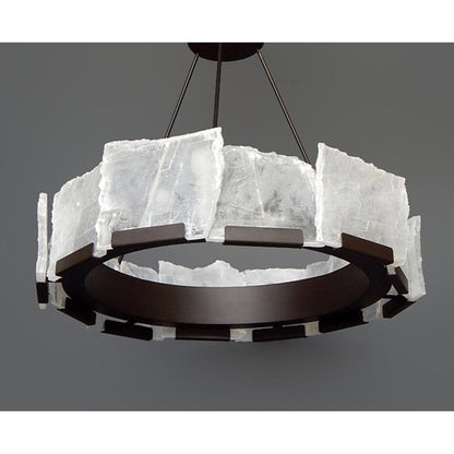 QZ1205 Halo Titan Selenite Rock