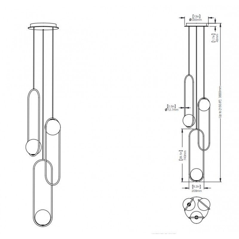 QZ1306 MILA CHANDELIER