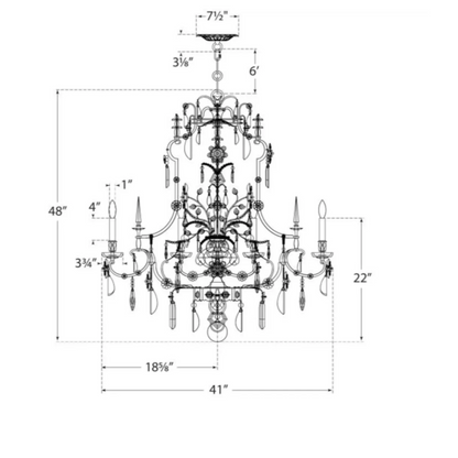 IQ8065 Vestry Chandelier