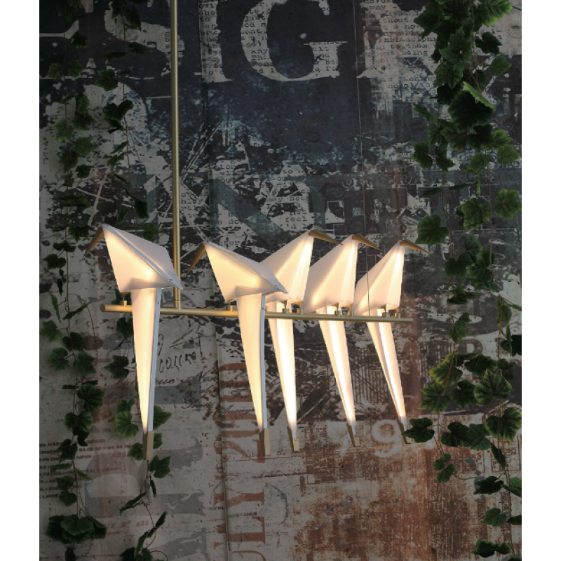 QZ8113 PERCH BIRD CHANDELIER
