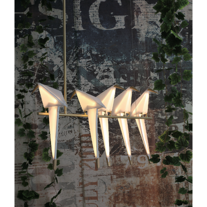 QZ8113 PERCH BIRD CHANDELIER
